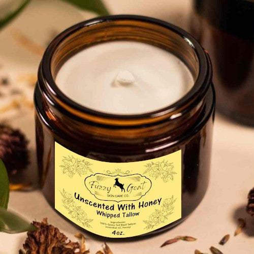 Unscented Whipped Beef Tallow with Honey