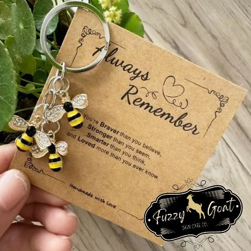 Bees Keychain with Card