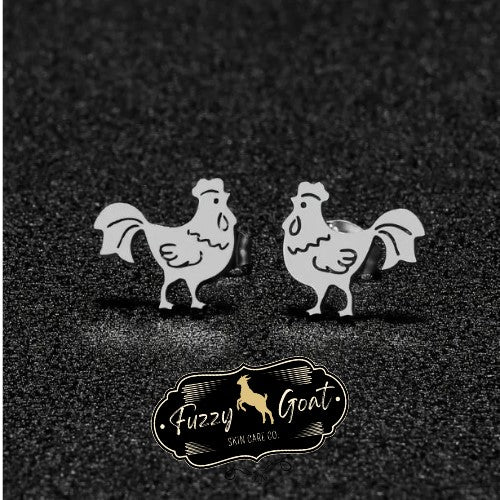 Chicken Stud Earrings