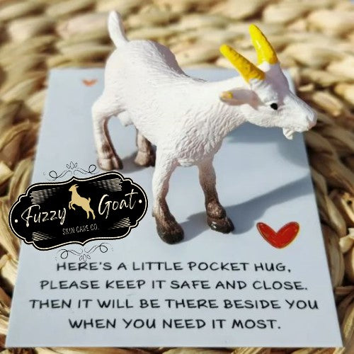 White Goat pocket hug